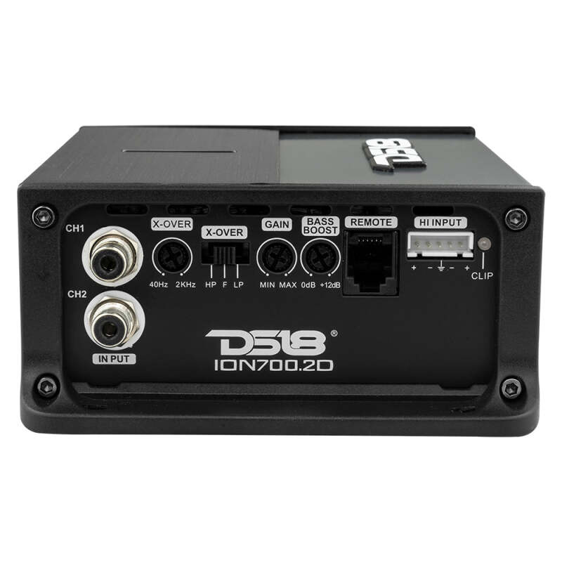 DS18 ION700.2D 2-Channel Class D Car Amplifier for Subaru Outback, Ford F-150, Chevrolet Silverado, Toyota Tacoma