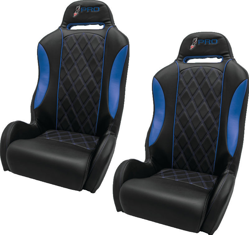 DragonFire Racing DFR Pro Series Seats Black and Blue - Part 520616