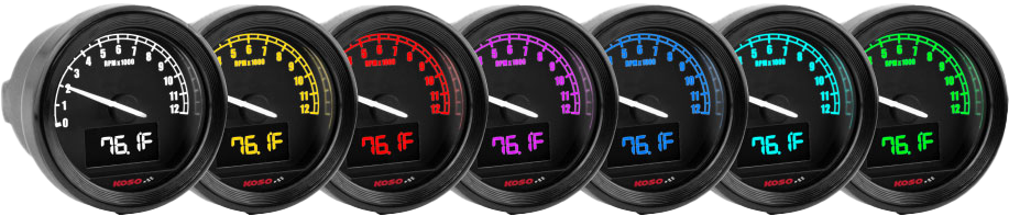KOSO BA086101 Tnt 05r D48 Tachometer with Vehicle Fitment for Select Motorcycles