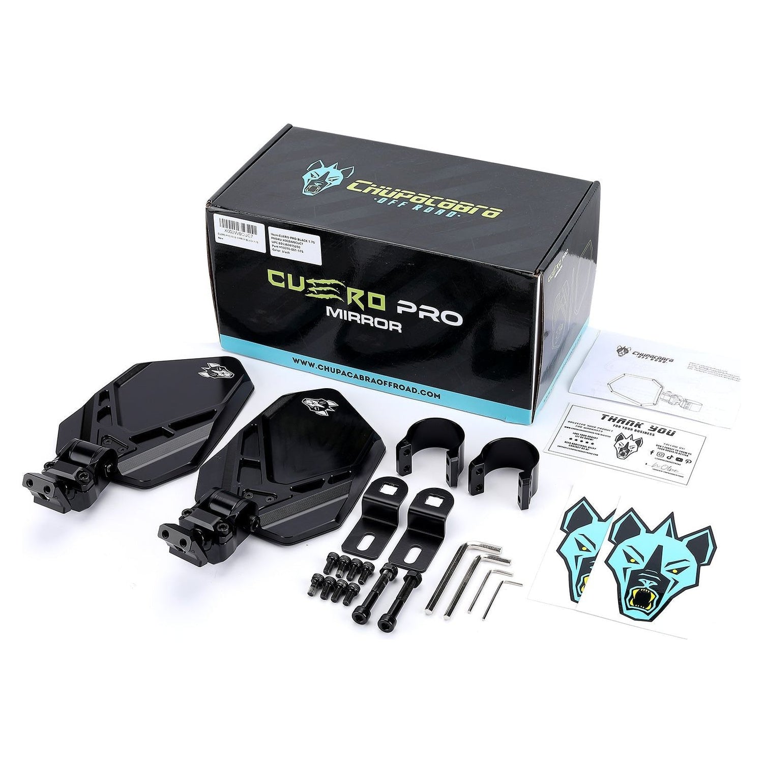 Cuero Pro UTV Side Mirror (Pair) | Chupacabra Offroad