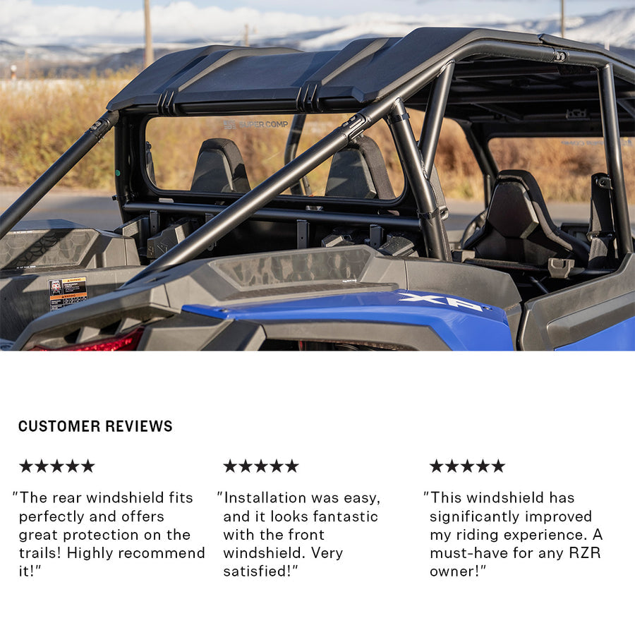 Polaris RZR XP 1000 Rear Windshield 2024+