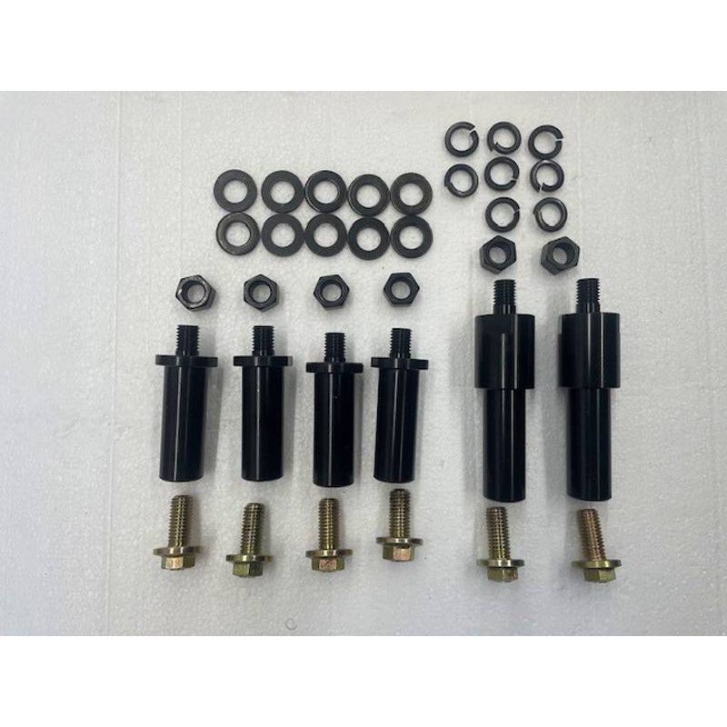 Polaris RZR Pro XP / Turbo R (2-Seat) Rocker Knockers with Tree Kicker Nerf Bars | Extreme Metal Products