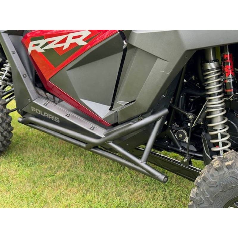 Polaris RZR Pro XP / Turbo R (2-Seat) Rocker Knockers with Tree Kicker Nerf Bars | Extreme Metal Products