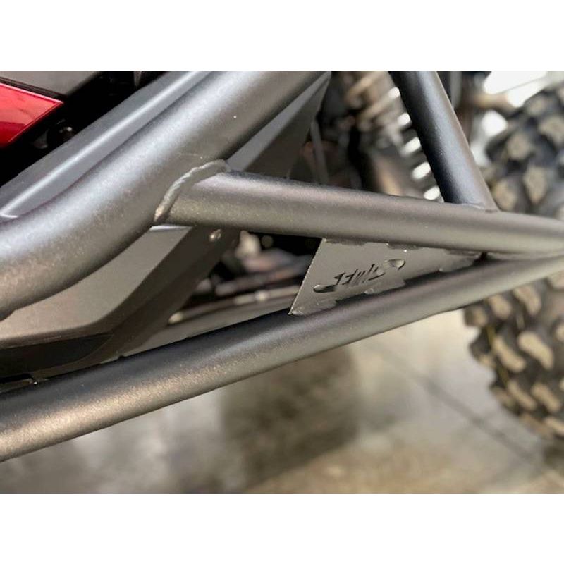 Polaris RZR Pro XP / Turbo R (2-Seat) Rocker Knockers with Tree Kicker Nerf Bars | Extreme Metal Products