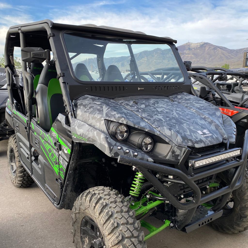 Kawasaki Teryx Vented Glass Windshield | Bent Metal