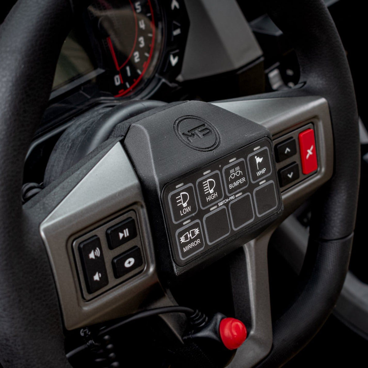 Polaris Switch-Pros Steering Wheel Mount | MTS Off-Road