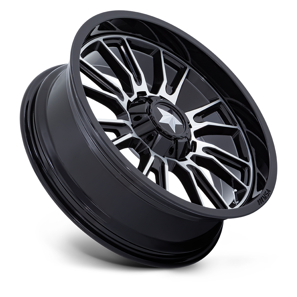 M51 Thunderlips Wheel (Gloss Black/Machined) | MSA Wheels