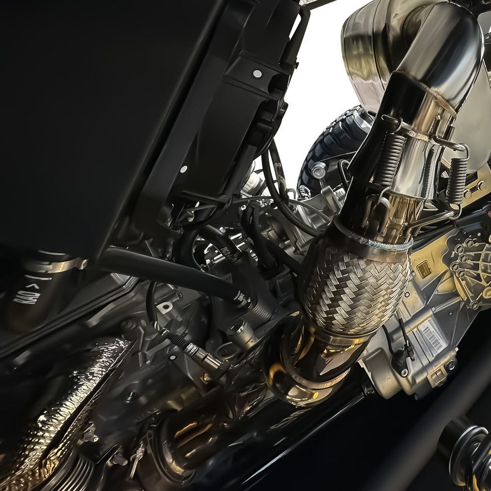 Can Am Maverick R Turbo 3" Big Mouth Mid Pipe with 6" Resonator | RPM Powersports