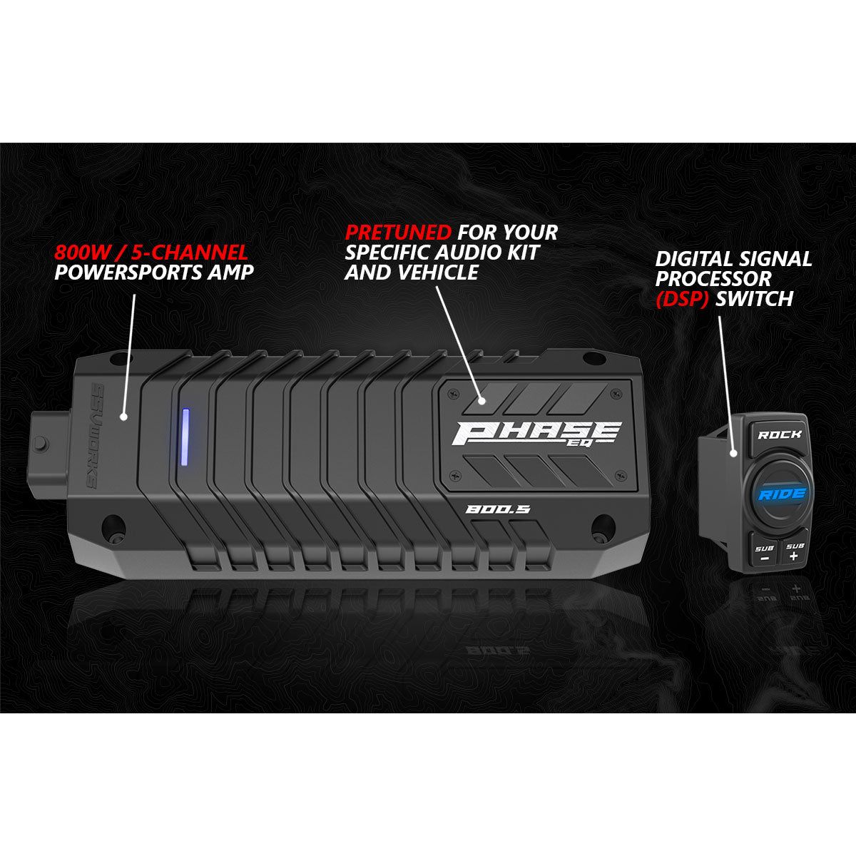 Polaris RZR Pro / Turbo R Ride Command Lighted 5-Speaker System | SSV Works