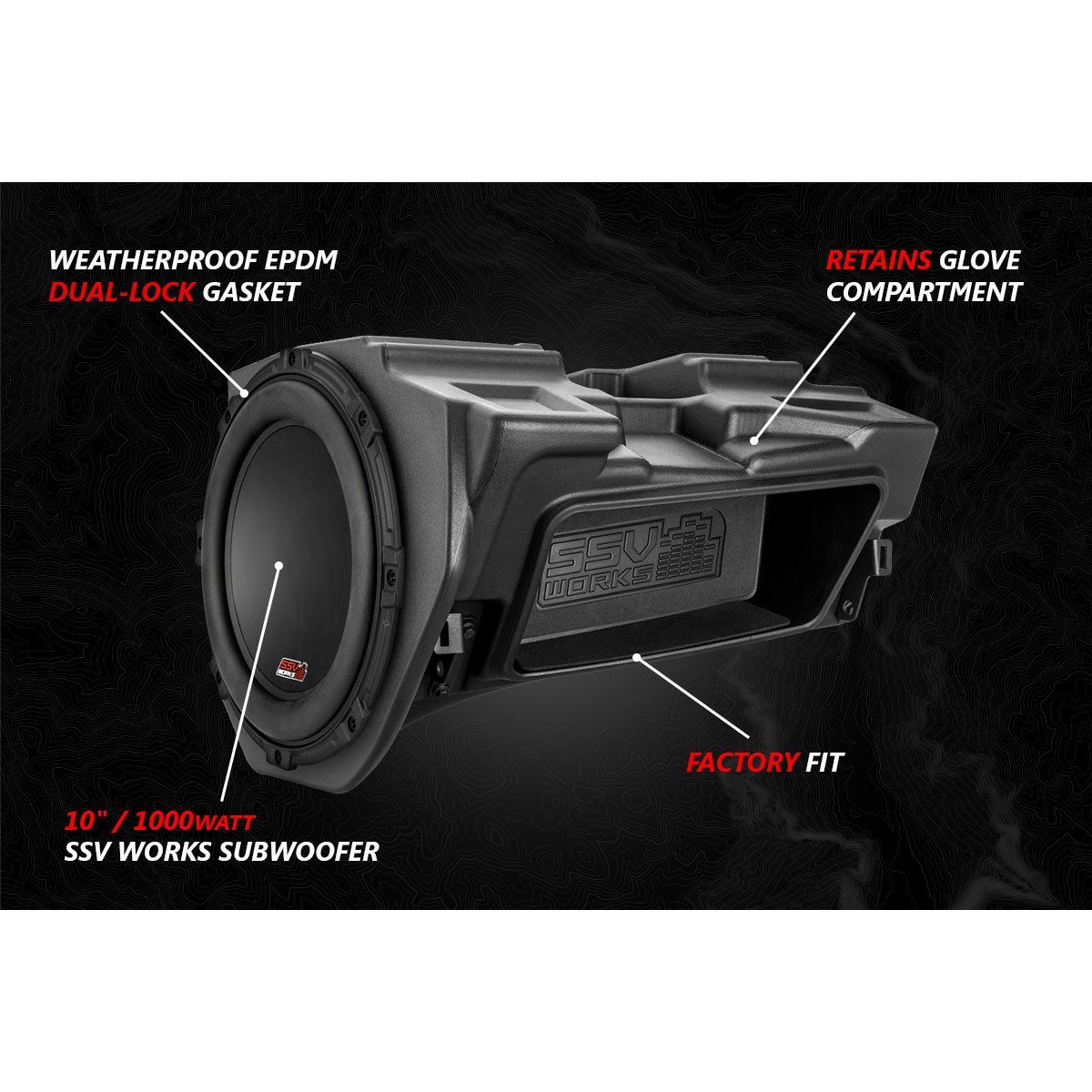 Polaris RZR Lighted 5-Speaker System with Head Unit | SSV Works