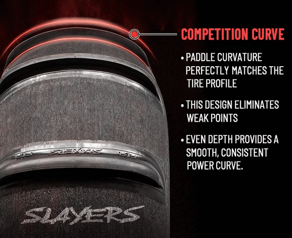 35" x 13.5" x 15" - Single SLAYER Rear Paddle Tire (10-20 Paddle Options)