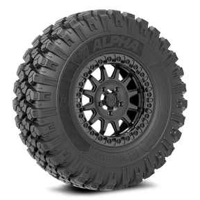 Alpha V09 (Brushed Charcoal) Wheel & Tire Package | Valor Offroad