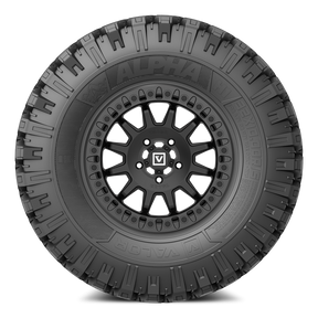 Alpha V09 (Satin Black) Wheel & Tire Package | Valor Offroad