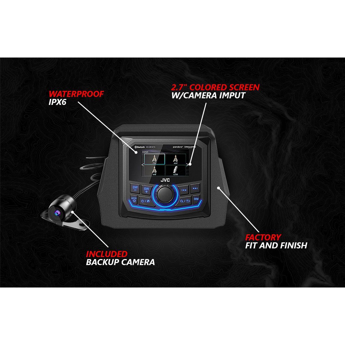 Can Am X3 Lighted 3-Speaker System with Head Unit | SSV Works