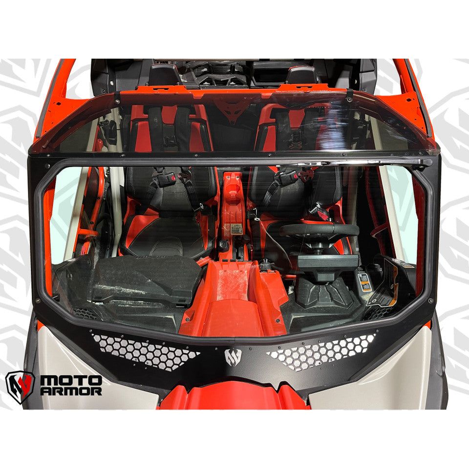Can Am X3 Vented Glass Windshield | Moto Armor
