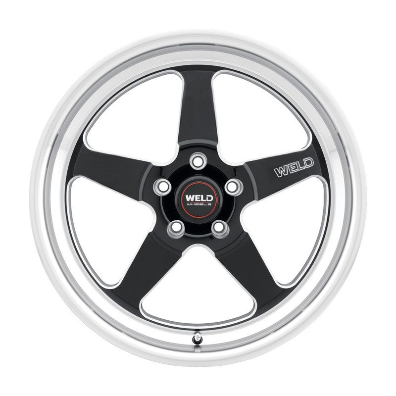 Weld S155 18x5 Ventura Drag Wheel - Gloss Black with 5x114.3 Bolt Pattern, ET-23, 78.1mm Diameter