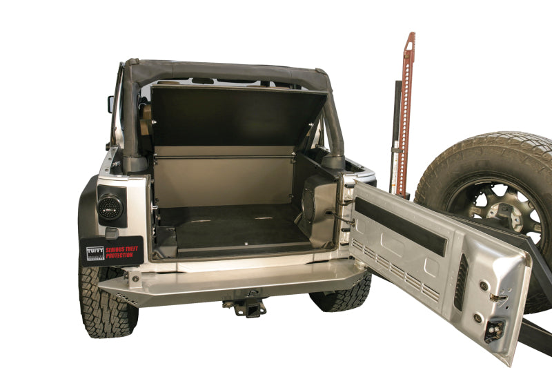 Tuffy Products Deluxe Security Deck Enclosure for 2011-2018 Jeep Wrangler JK - Black