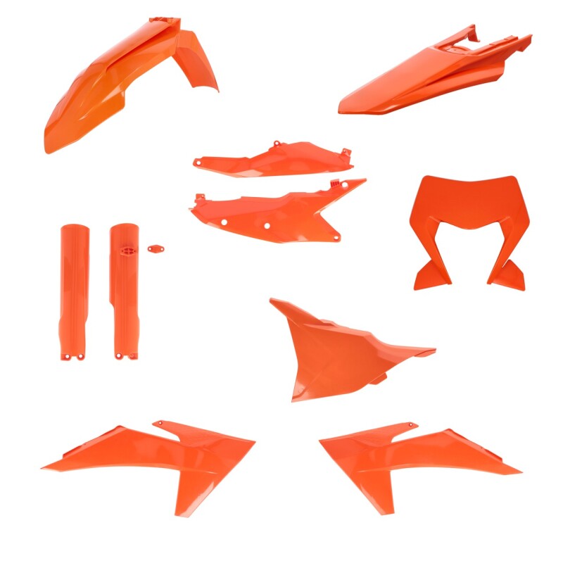 Acerbis 24+ KTM EXC/EXC-F/XC-F/XC-W/XCF-W/XW-F Plastic Kit - 16 Inch Orange for KTM Off-Road Motorcycles