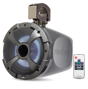 8" Long Range Speaker Pod with RGB Illumination (Pair) | PowerBass