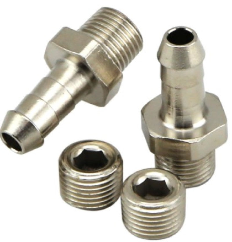 Turbosmart 1/8 inch NPT to 6mm Hose Tail Fittings and Blanks – Durable Automotive Plumbing Solutions