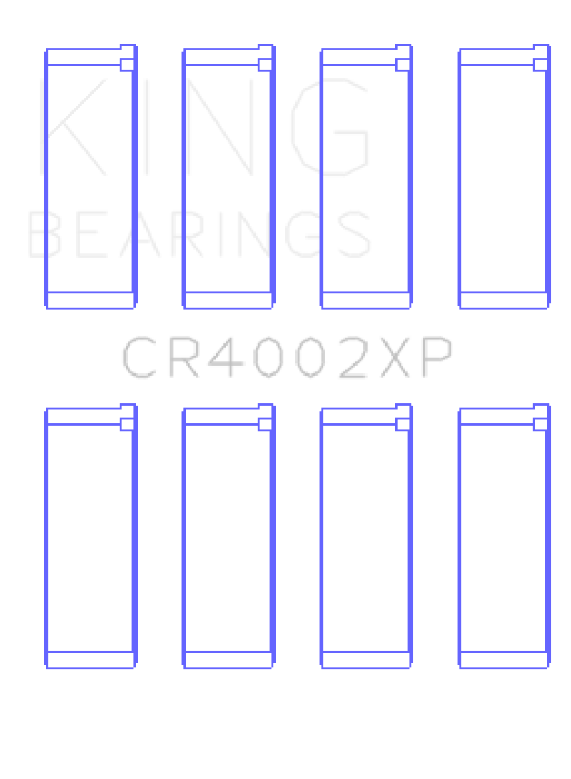 King Mazda B6/B6-T 1.6-1.8L XP Tri-Metal Performance Connecting Rod Bearing Set of 4 - Size STDX