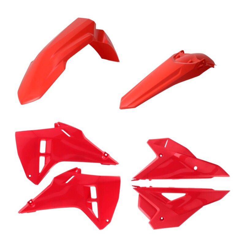 Acerbis 2985990227 Honda CRF250R/CRF450R Red Plastic Kit - Front and Rear Fenders, Side Panels, Radiator Scoops