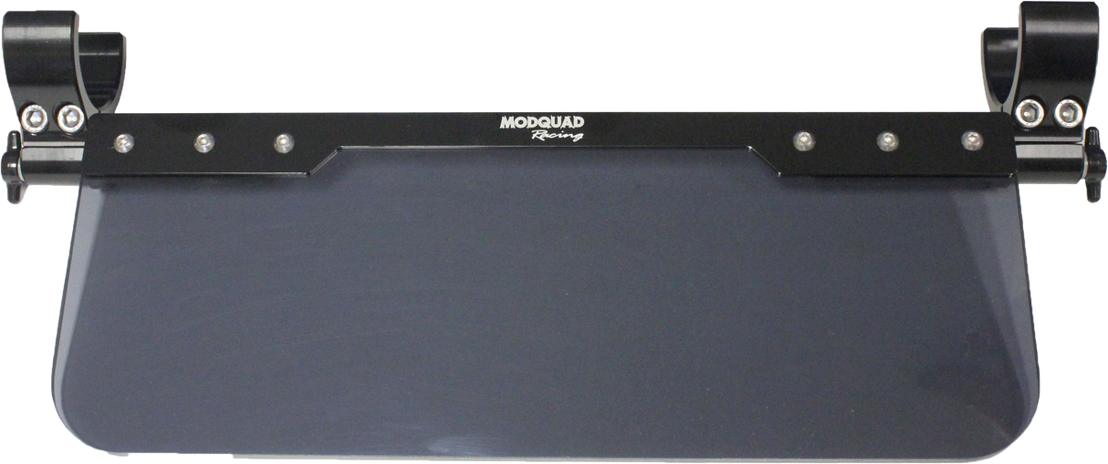 MODQUAD SV12-2 Sun Visor for Trucks and SUVs – 12 Inch Smoked Tinted Polycarbonate with 2-Inch Clamp on Both Sides