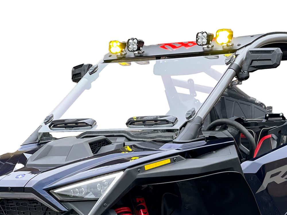 SPIKE Front Vented Windshield for Polaris RZR Pro R (2023-2024) - Fits 4-Seater Models with Adjustable Venting