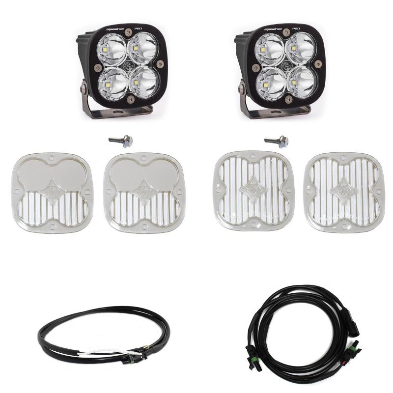 Baja Designs 2021+ Ford Bronco A-Pillar Light Kit Squadron Pro Spot with Upfitter