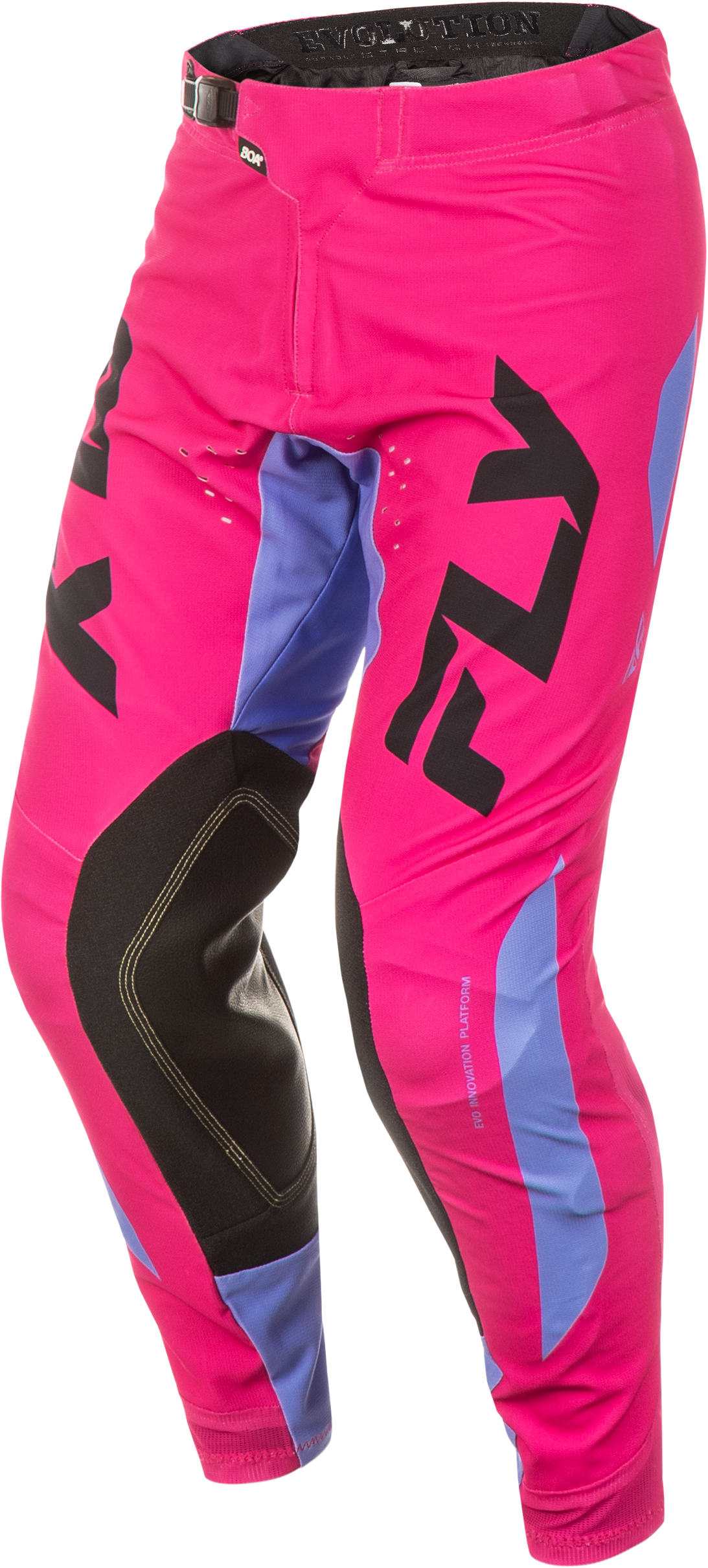 Fly Racing Evolution DST Pants Pink/Lavender/Black Size 28 with BOA Fit System for Motocross and Off-Road Vehicles