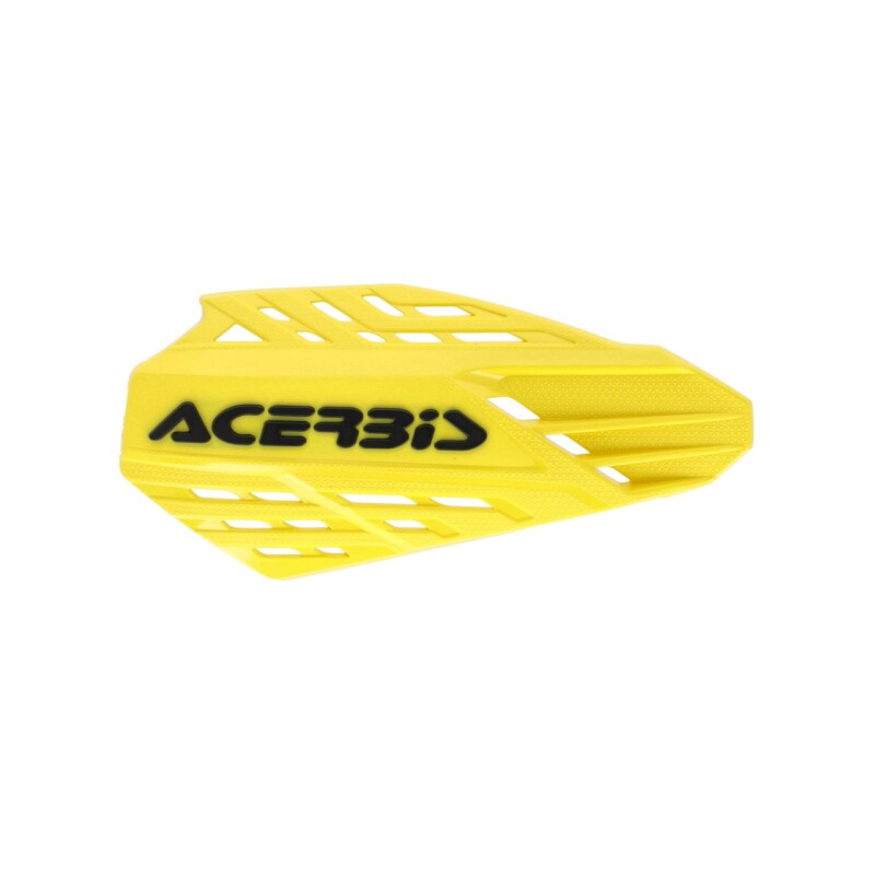 Acerbis Linear Vented Handguard - Yellow/Black for Off-Road and Motocross Vehicles
