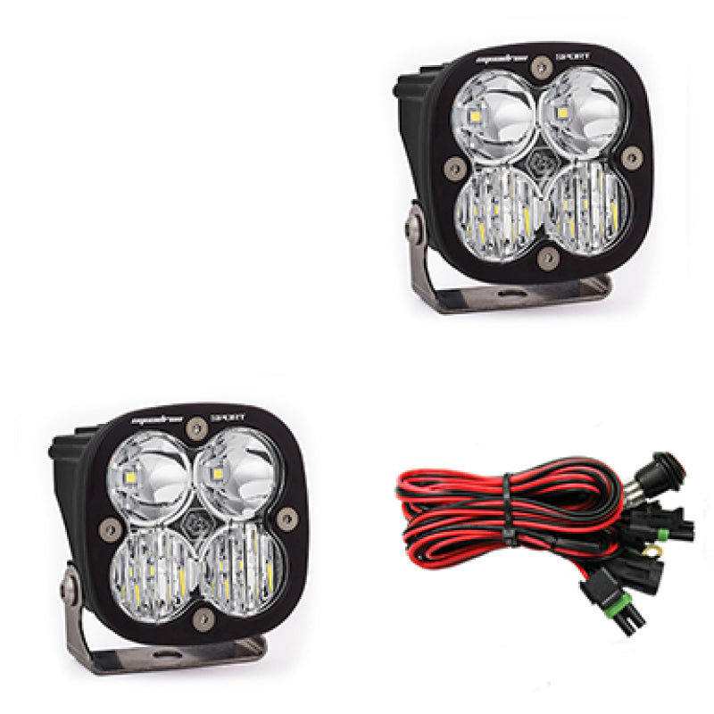 Baja Designs Squadron Sport LED Light Pods - Clear Driving/Combo Pair, Part #557803