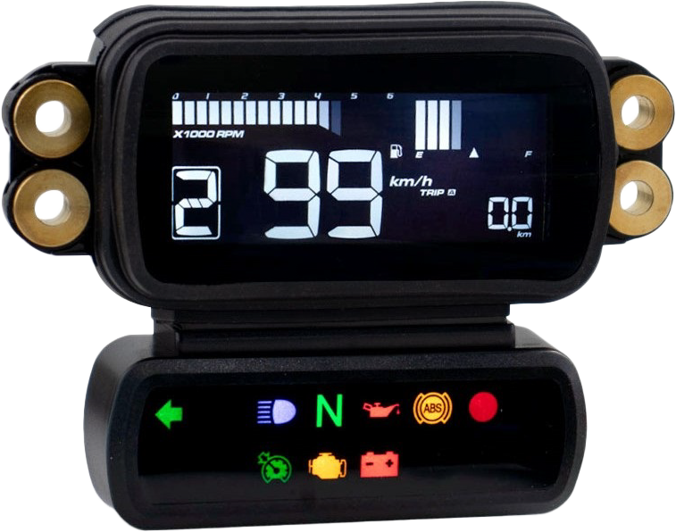 KOSO D2 HUD Rubber Gasket with Inserts for Harley-Davidson Streetbob & Custom Bikes