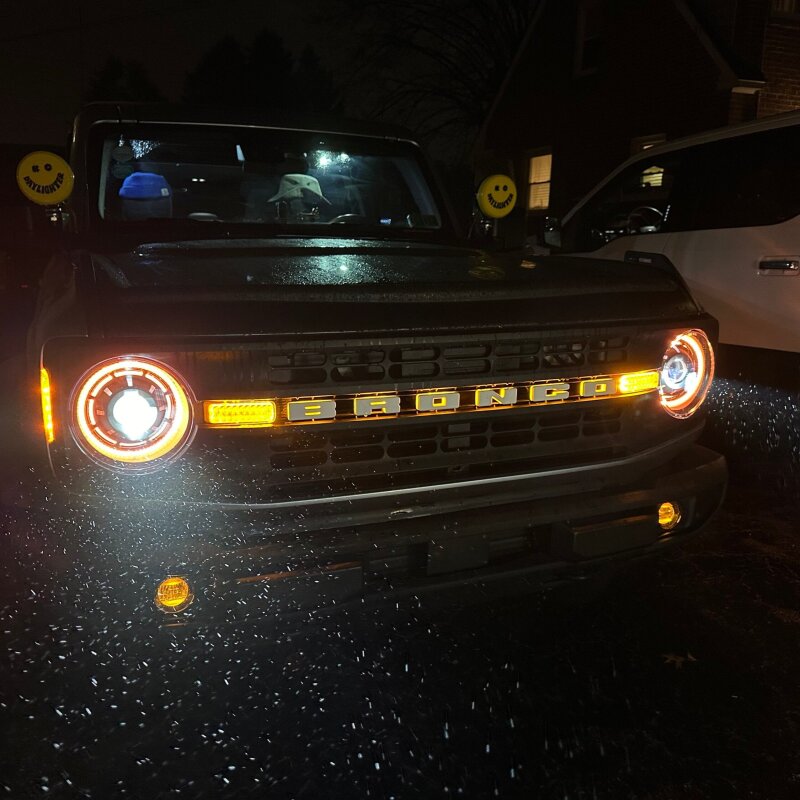 Oracle 2021+ Ford Bronco Oculus Bi-LED Projector Headlights - ColorSHIFT LED