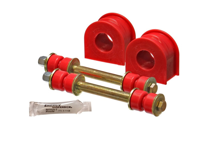 Energy Suspension 4.5188R Front Sway Bar Bushing Set for 1999-2004 Ford F-150 Lightning – 31mm Red polyurethane sway bar bushings and end links