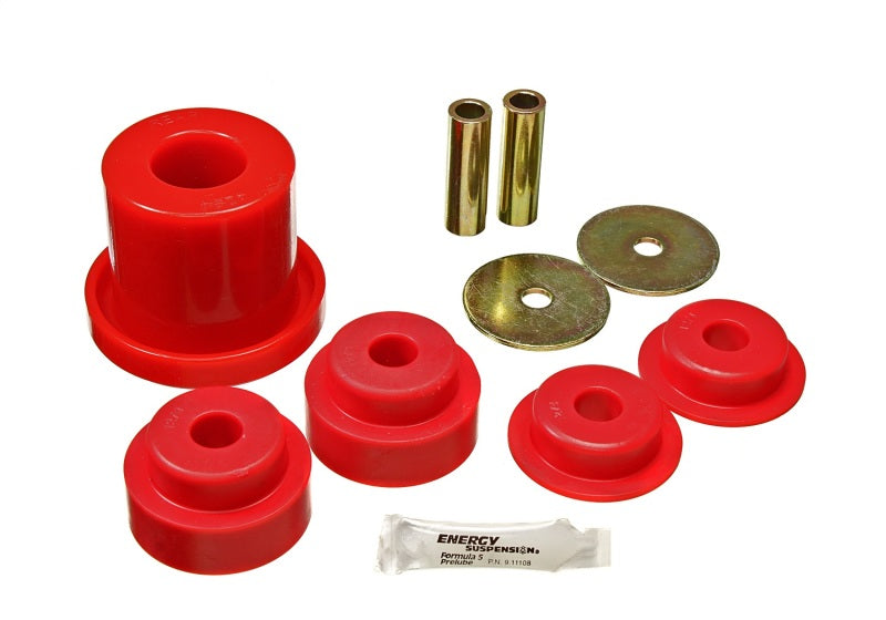 Energy Suspension 7.1119R Red Rear Differential Bushing Set for Nissan 350Z and Infiniti G35 (2003-2006)