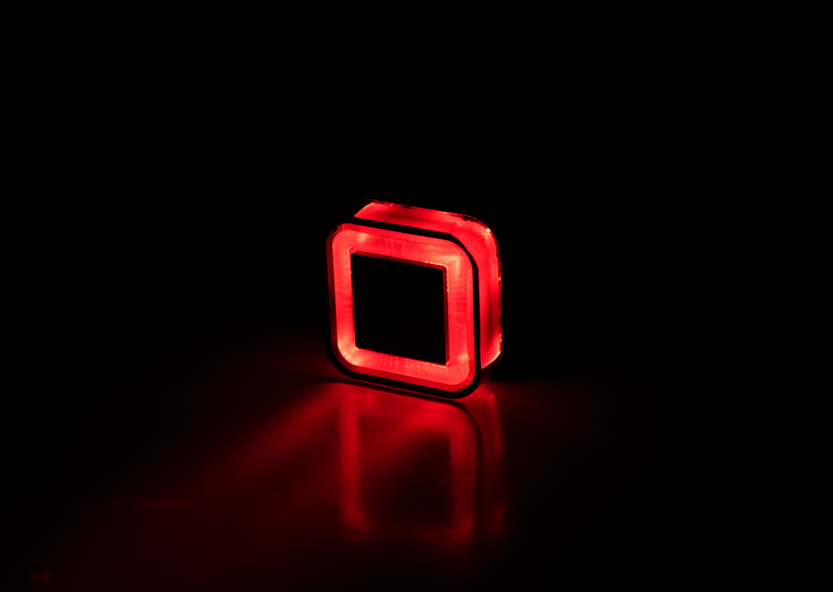 KOSO HB042000 Gt 07 LED Brake and Taillight for Harley-Davidson and Custom Motorcycles with Red Lens