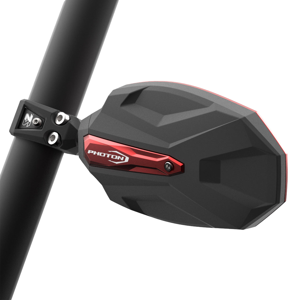 Seizmik Photon Side Mirror Bezel Red for Polaris Ranger and Ranger Crew