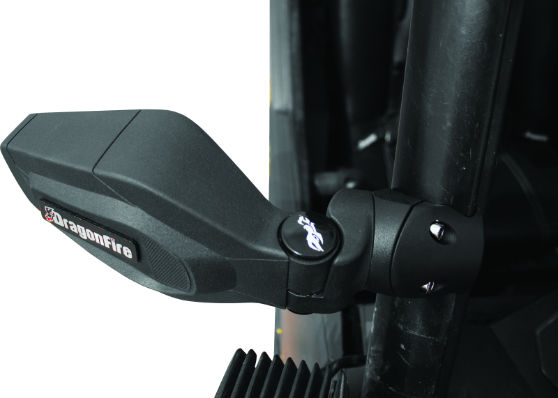 DragonFire Racing Slayer UTV Mirrors - Durable CNC-Billet Aluminum with Low-Profile Design