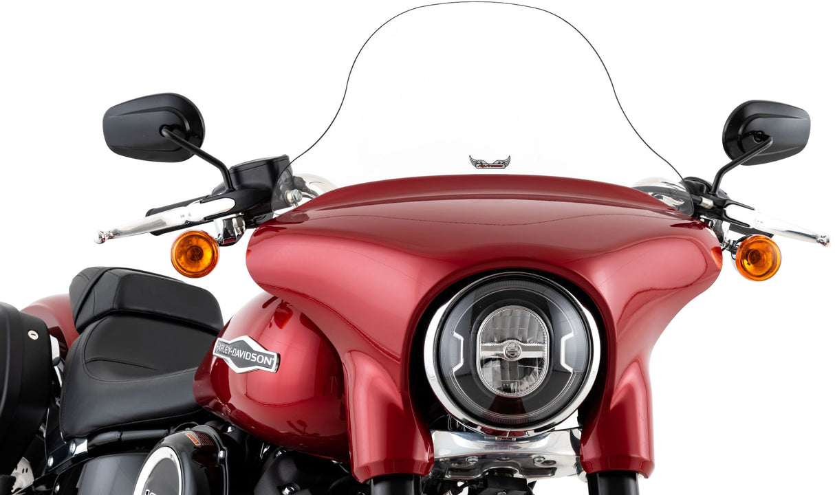 Slipstreamer Sportglide 10-Inch Clear Windscreen for Harley Davidson FLSB Softail Sport Glide (2018-2020)