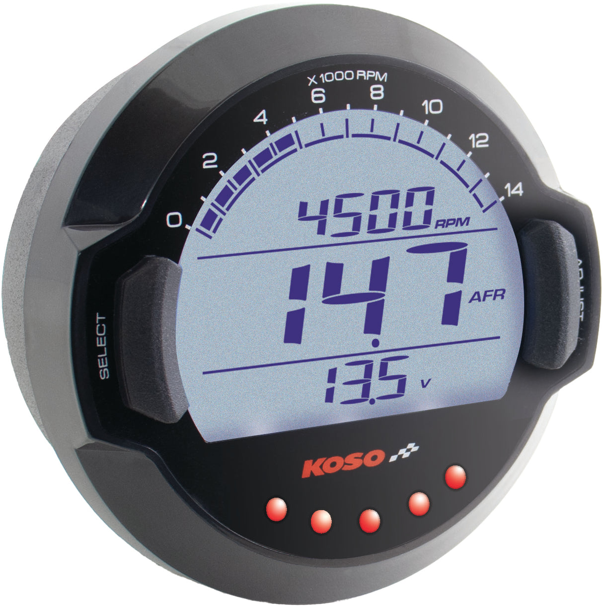 KOSO BB642W30 Air/Fuel Ratio Meter with 6ft Cable – Universal Fit for Performance Vehicles
