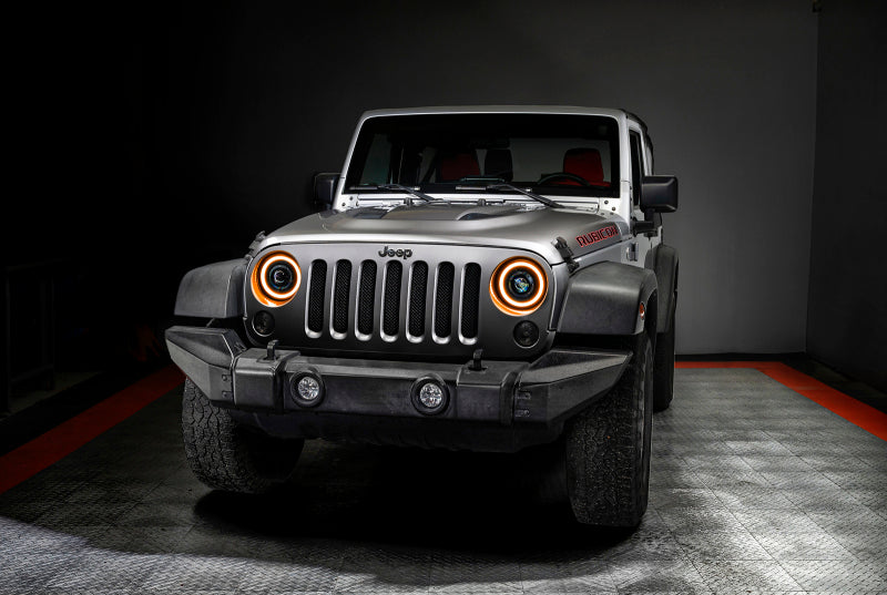 ORACLE Lighting 0718 Jeep Wrangler JK Oculus 7in Switchback Bi-LED Projector Headlights