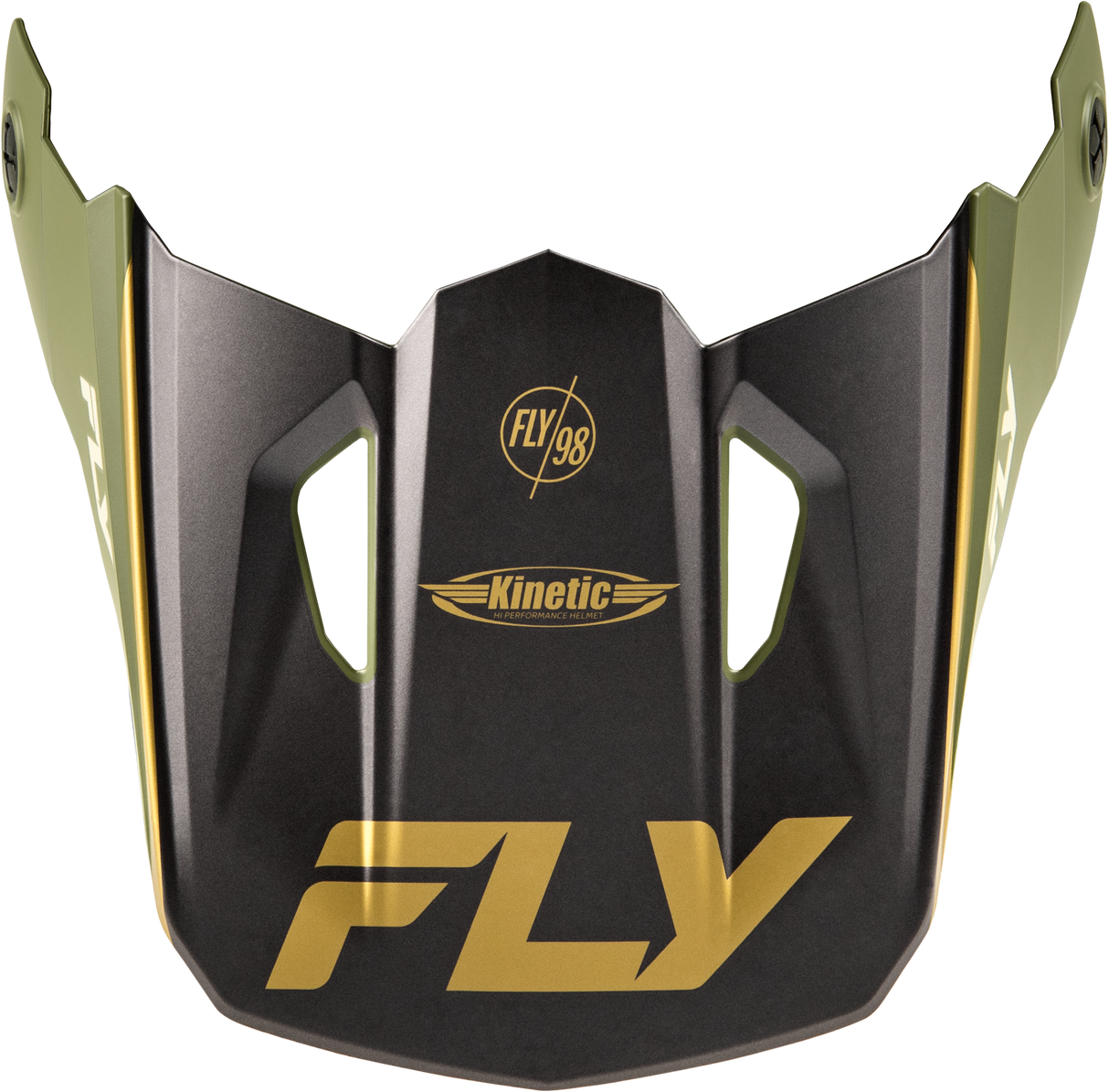 Fly Racing Kinetic Rally Helmet Visor Matte Moss Green / Khaki / White for Off-Road Motorcycles