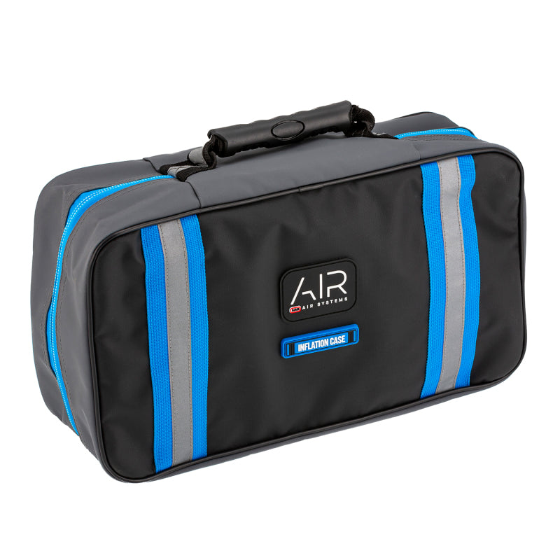 ARB Inflation Case with PVC Waterproof Material and Reflective Strips - Black Finish with Blue Highlights