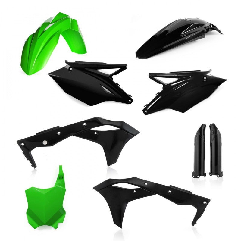 Acerbis Full Plastic Kit for Kawasaki KX250F/KX250 2018-2020 – Green and Black