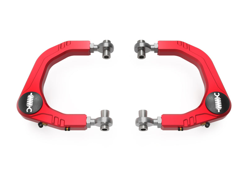 aFe Control Billet Uniball Upper Control Arms for Toyota Tacoma 2024-2026 & 2025 4Runner - Red