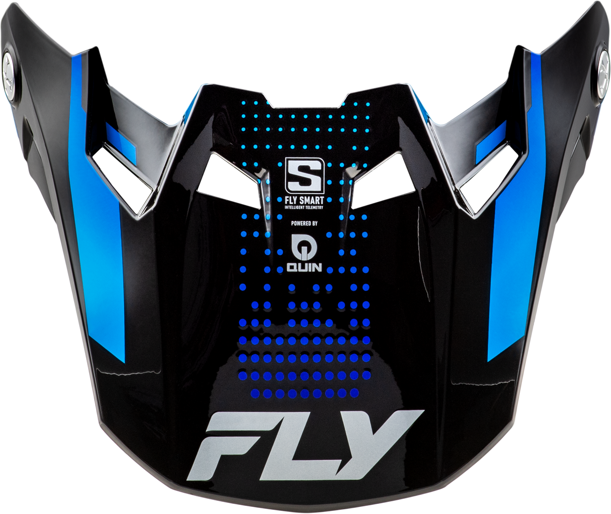 Fly Racing Formula S Carbn Protocol Visor Black Carbon with Blue Tint for XL/2X Motorcycle Helmets