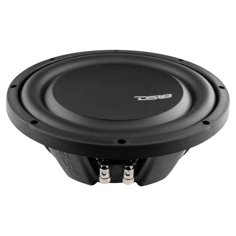DS18 PSW10.2D 10-inch 500 Watt RMS Dual 2 Ohm Water-Resistant Shallow Mount Subwoofer for Car Audio