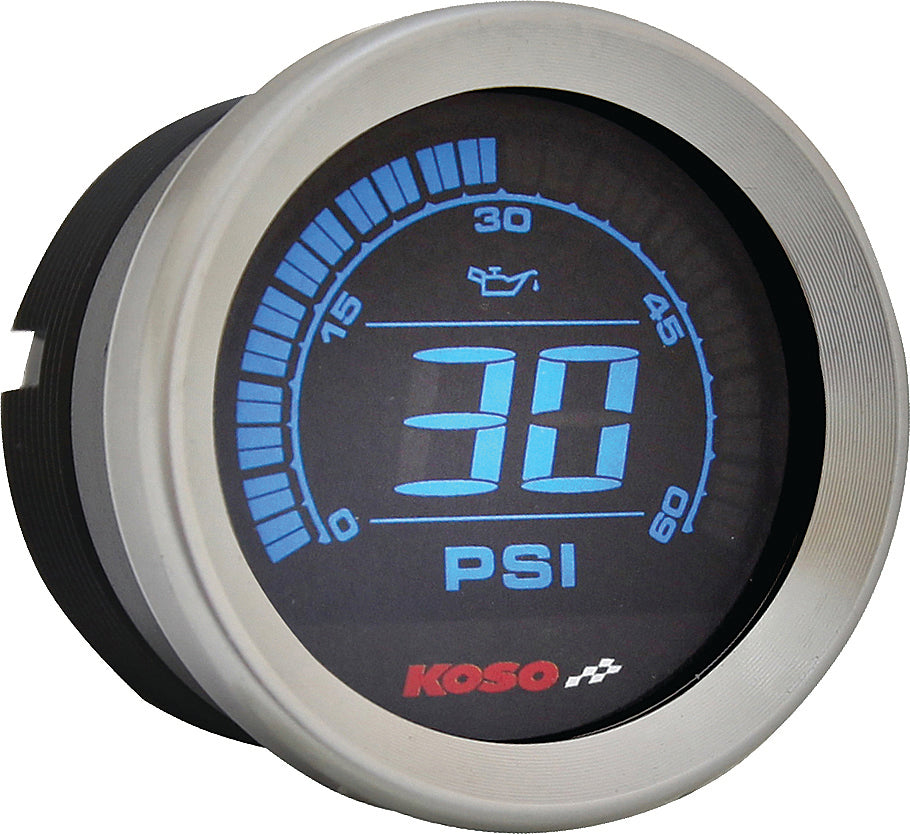 KOSO Digital Gauge Cluster with Silver Bezel for Harley-Davidson FLHTC and FLHTCU Models (2004-2013)