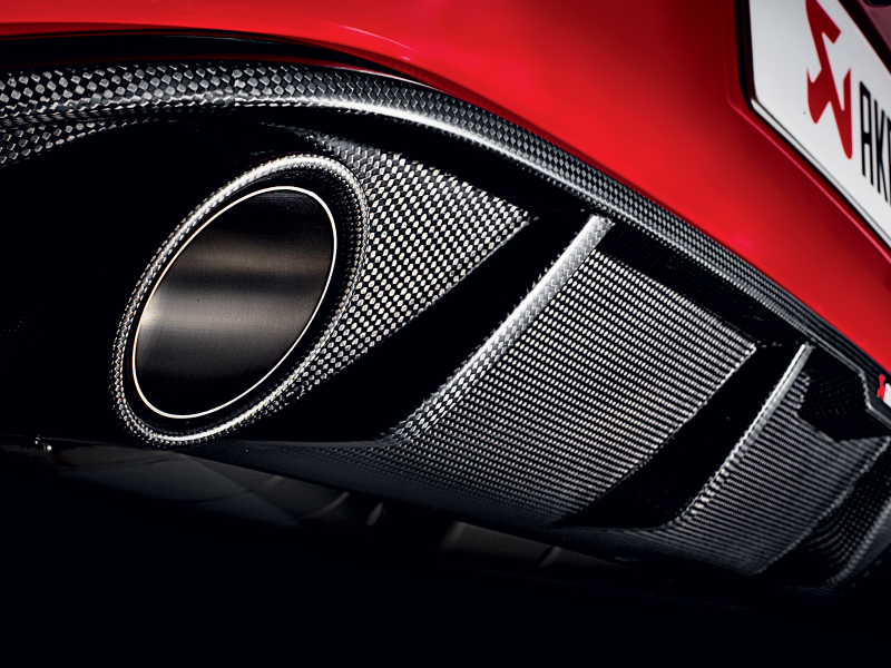 Akrapovic Rear Carbon Fiber Diffuser for Volkswagen Golf GTI (2013-2016) - Matte Finish